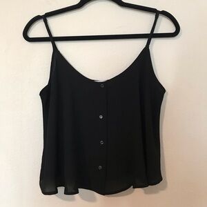 Black Buttoned Top by Ambiance